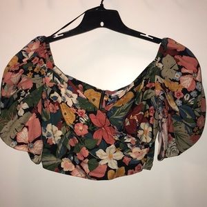 Zara floral crop top